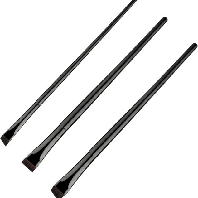 Pinceaux eyeliner : kit de 3 pinceaux pour un maquillage des yeux précis et élégant