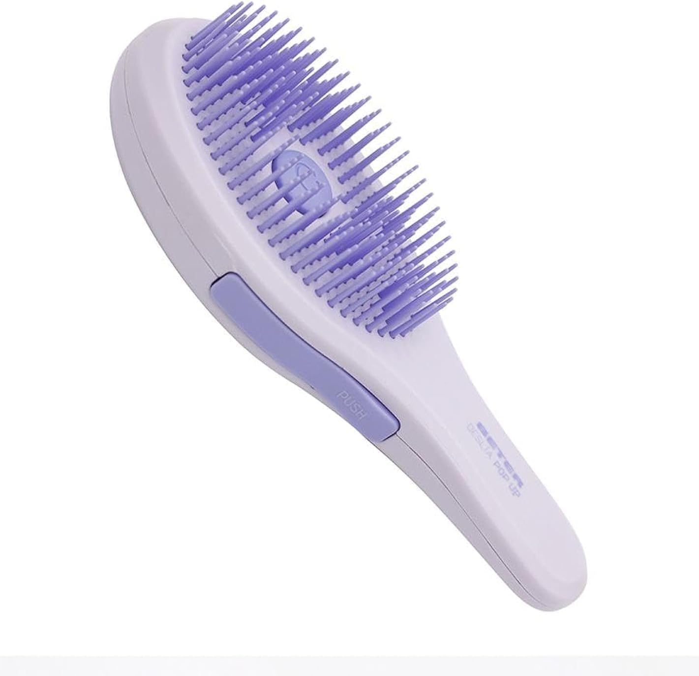 Brosse à cheveux démêlant barbelé rétractable : pour un démêlage facile et rapide  Conception brevetée en plastique recyclé pour un soin éco-responsable