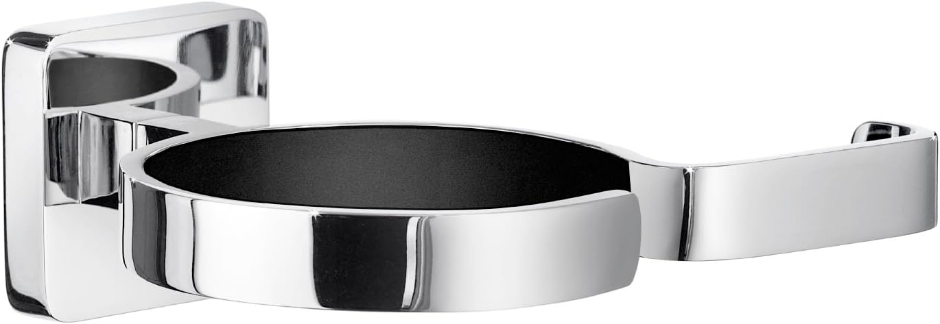 Support élégant en laiton pour sèche-cheveux et fer à lisser : une solution pratique et esthétique pour votre salle de bain