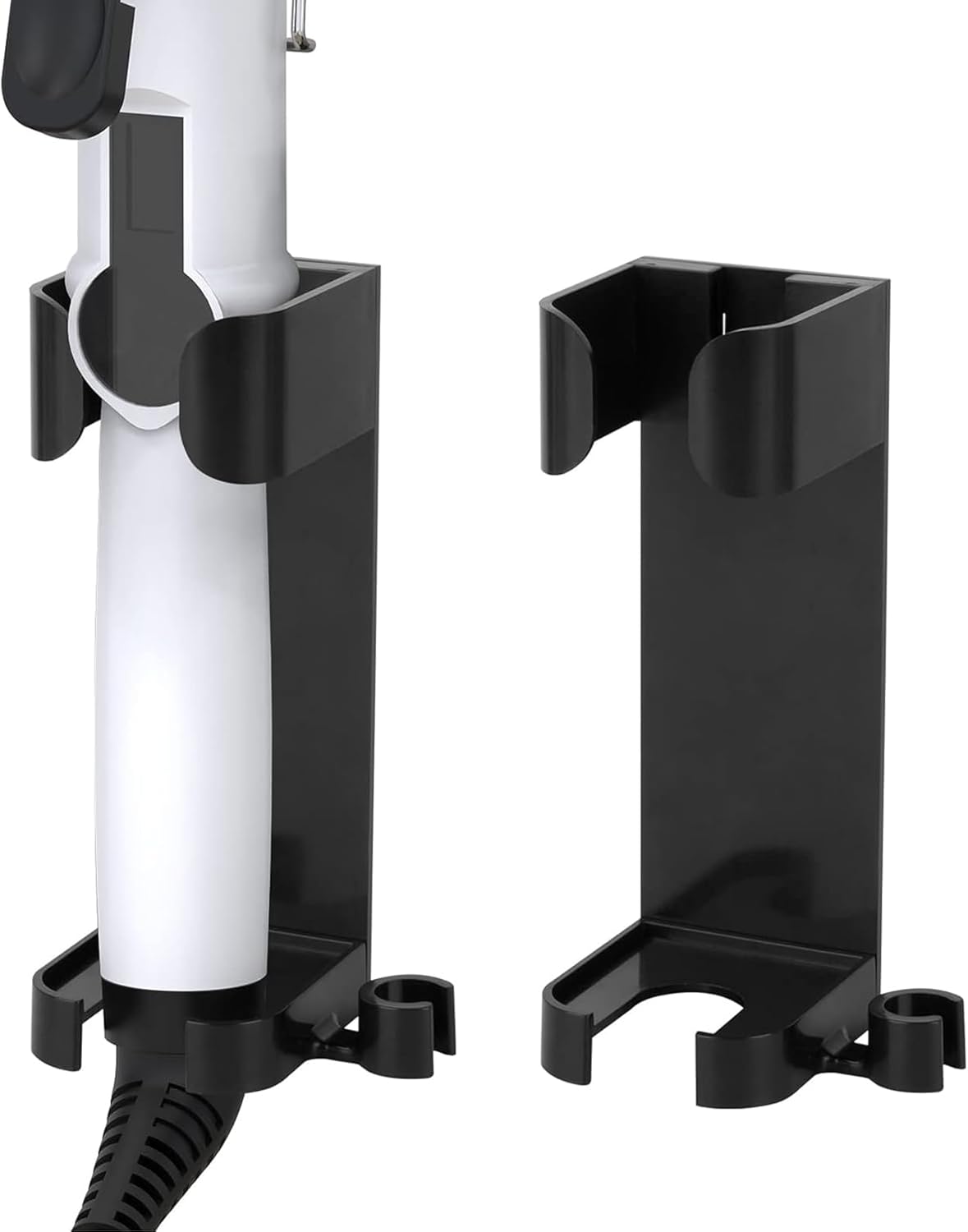 Supports muraux élégants pour fer à lisser et sèche-cheveux : solution pratique sans perçage pour un rangement optimal