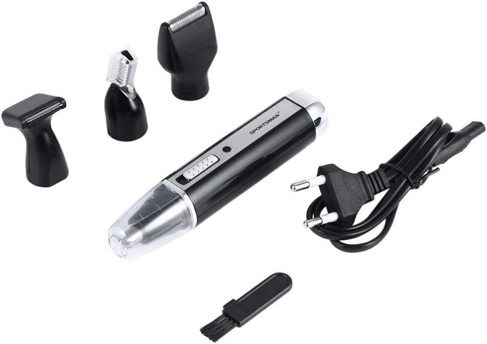 Tondeuse à cheveux 4 en 1 pour homme : l'outil polyvalent pour un grooming parfait Rasoir rechargeable à 360 ° pour nez, oreilles, barbe, sourcils et sous-bras avec système de nettoyage à sec et sous vide – Image 2