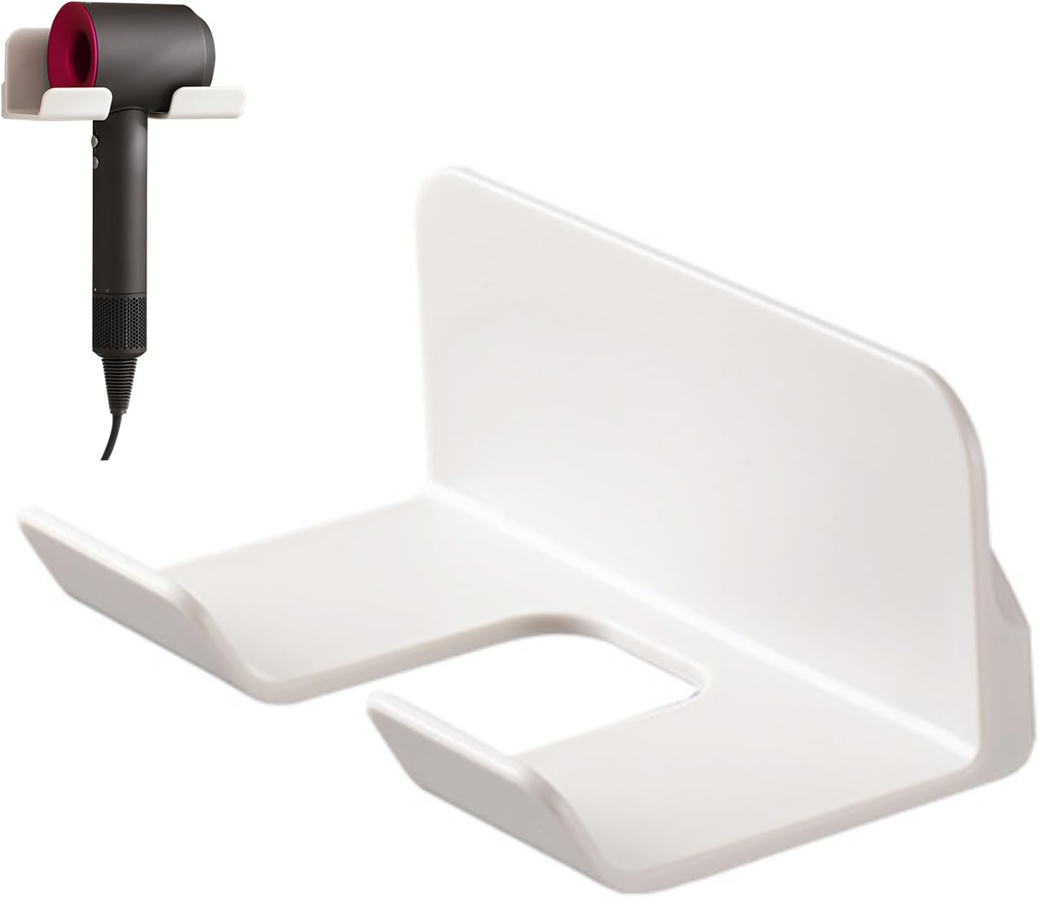 Support mural pratique pour sèche-cheveux : l’accessoire essentiel pour une salle de bain bien organisée – Image 2