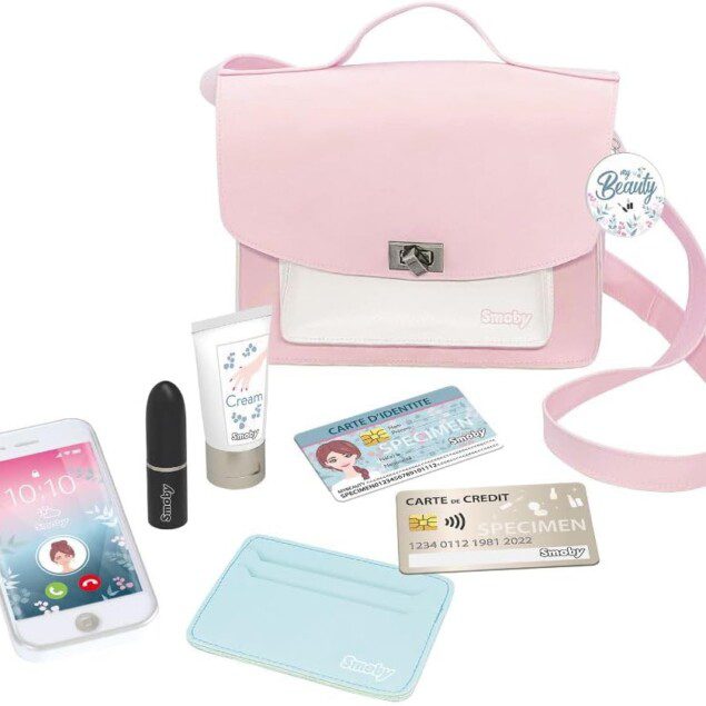 My Beauty Bag : sac de beauté pour les enfants à partir de 3 ans, avec 7 accessoires de maquillage factice pour s'amuser en toute sécurité