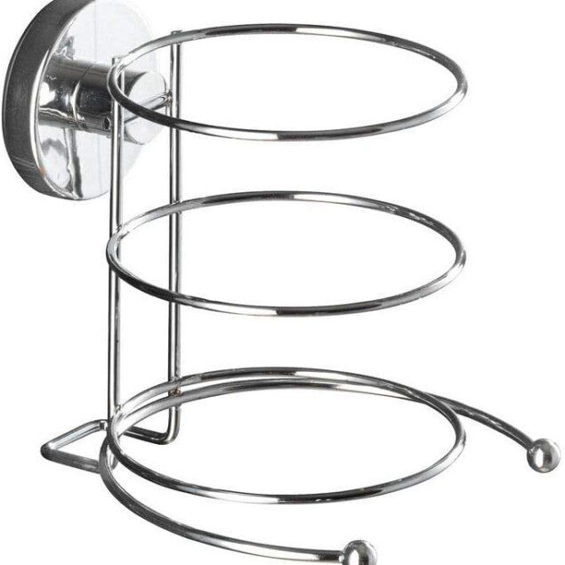 Porte-sèche-cheveux Milazzo : fixez sans percer pour une salle de bain élégante et fonctionnelle