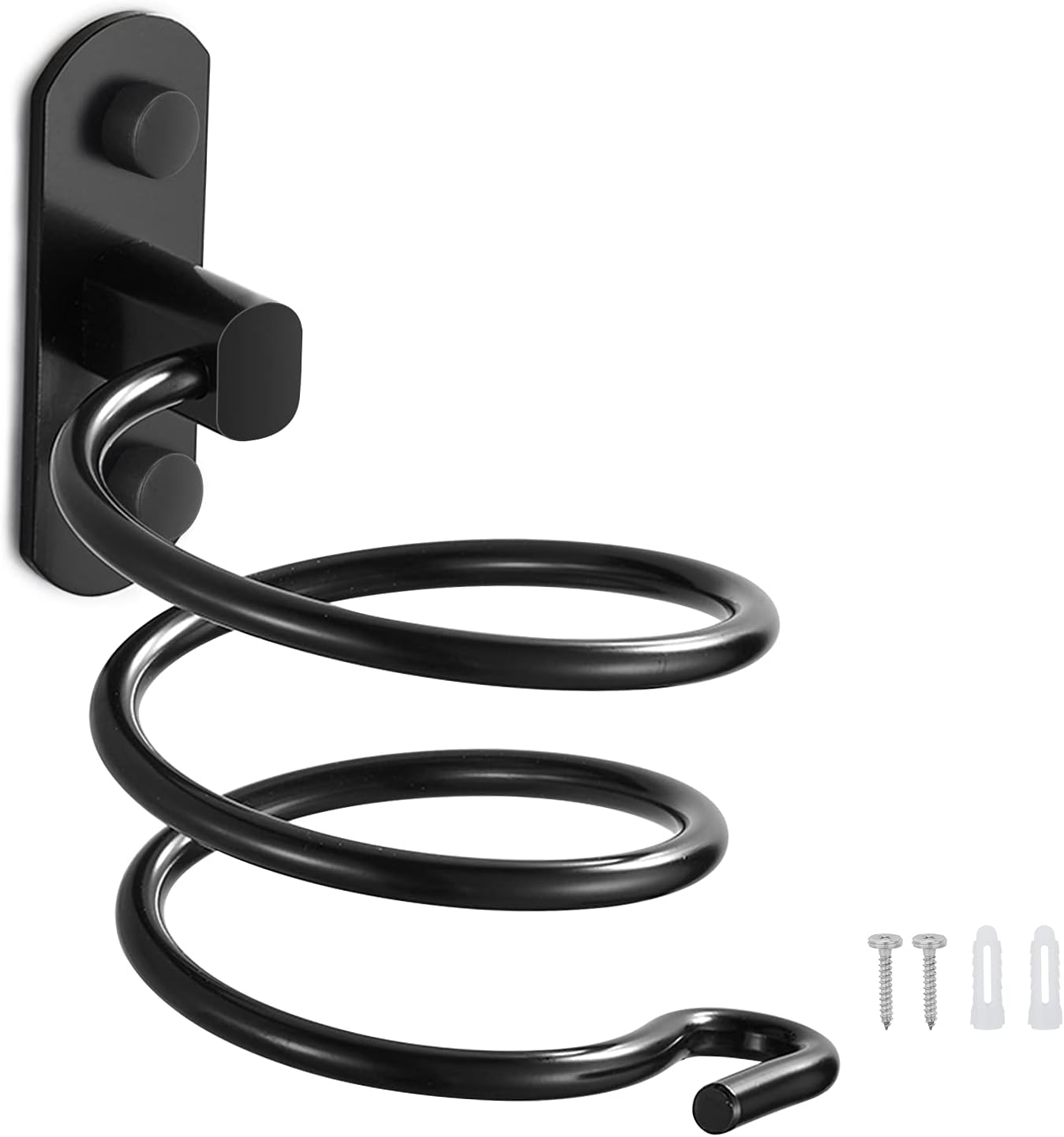 Support Mural Élégant pour Sèche-Cheveux en Aluminium