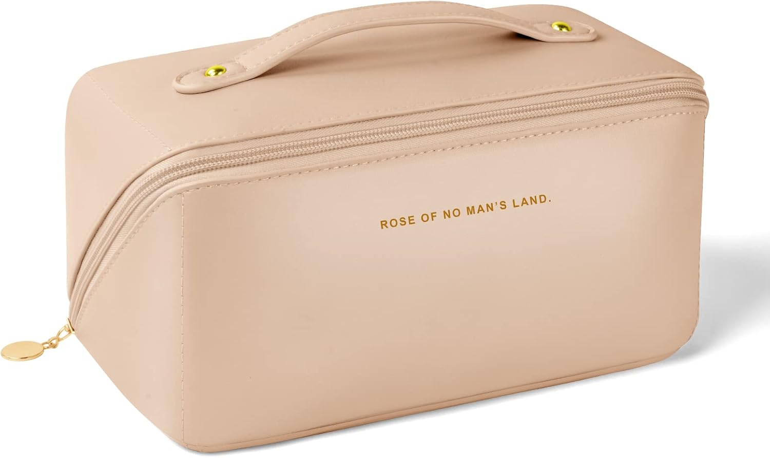 Grande trousse à maquillage voyage : l'accessoire idéal pour les femmes en déplacement   Étanche et portable, cette trousse de rangement toilette en cuir PU allie élégance et praticité