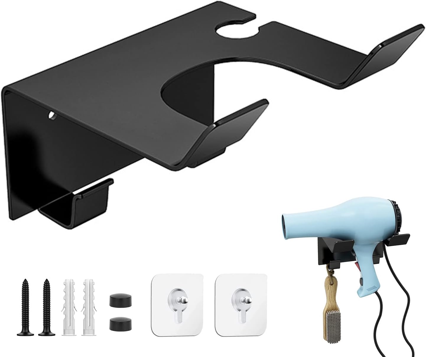 Porte sèche cheveux mural : support en acier inoxydable pour hôtel et salle de bain

Optimisez votre espace avec élégance et praticité pour un rangement parfait