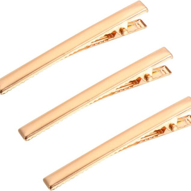 Barrettes dorées élégantes pour cheveux : un accessoire chic idéal pour sublimer le style des filles
