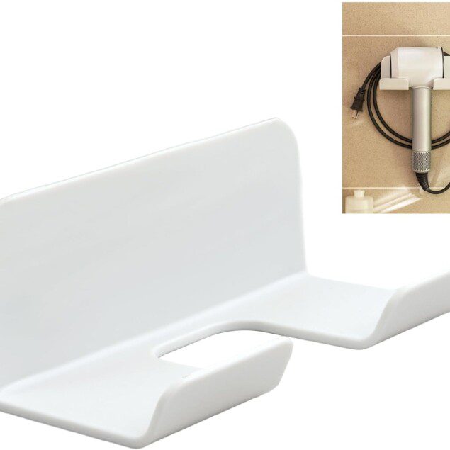 Support mural pratique pour sèche-cheveux : l’accessoire essentiel pour une salle de bain bien organisée