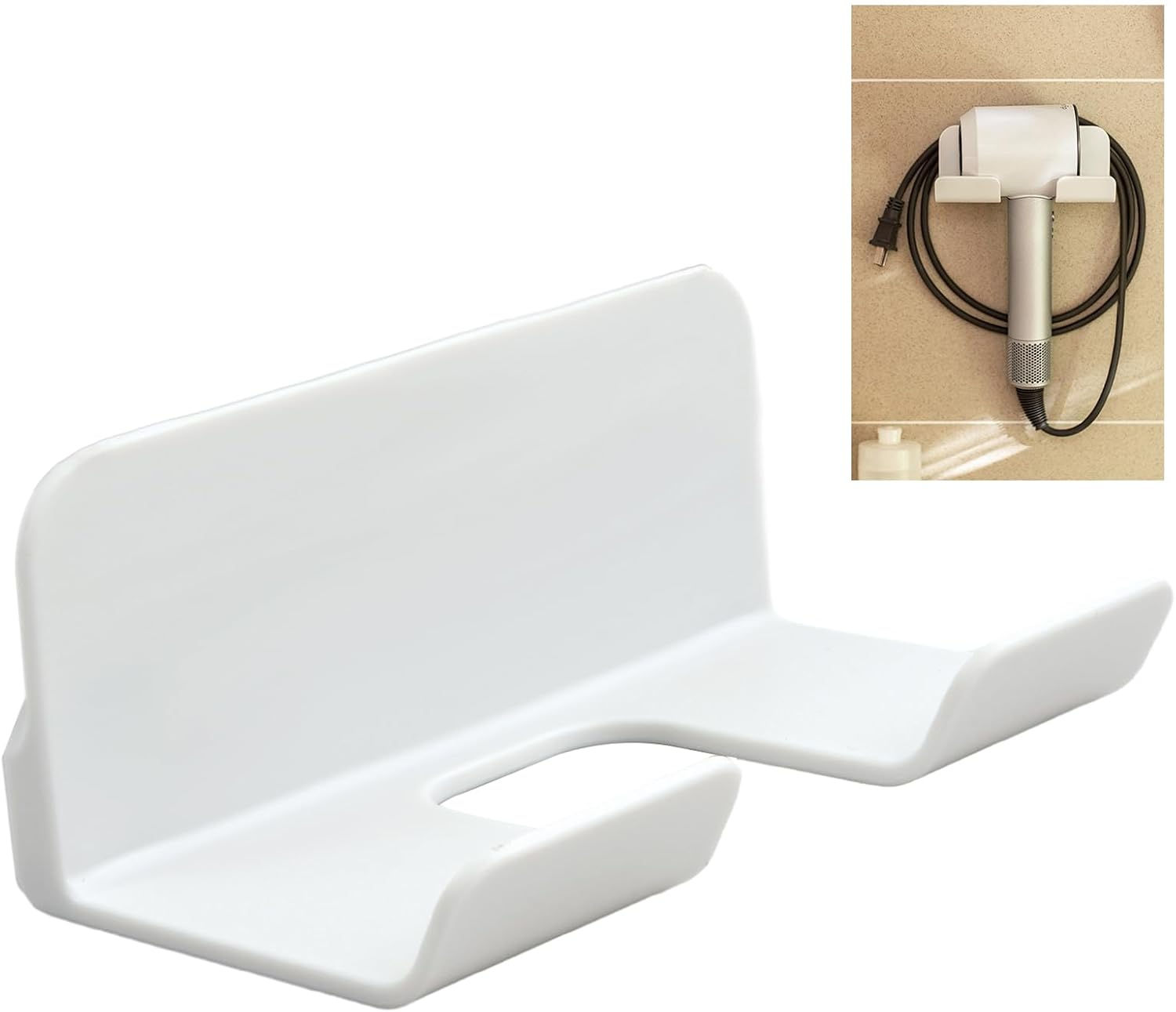 Support mural pratique pour sèche-cheveux : l’accessoire essentiel pour une salle de bain bien organisée