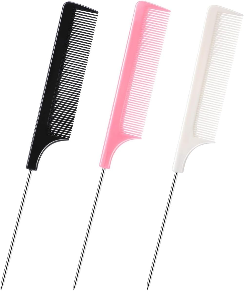Peignes à dents fines antistatiques : le choix idéal pour hommes et femmes   Découvrez nos 3 peignes en acier inoxydable pour un coiffage précis et élégant