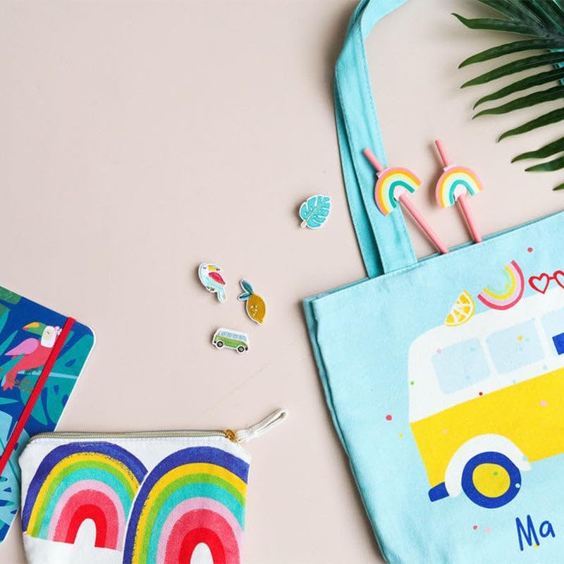 Pochette en Coton La Vie est Belle pour Femme – Image 3