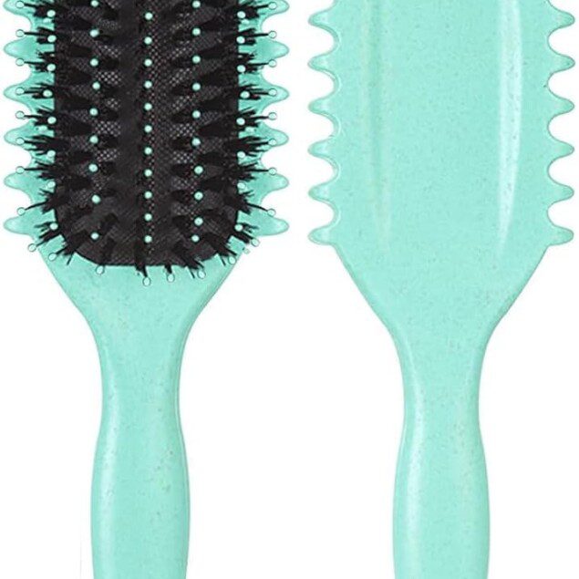 Brosse à cheveux pour boucles : le soin idéal avec poils de sanglier et manche ergonomique