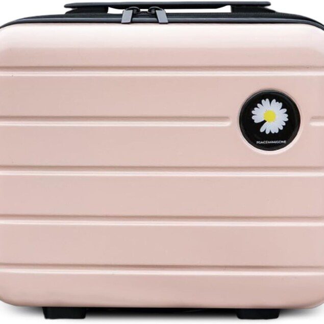 Vanity case grande capacité : trousse à maquillage rigide pour femme, idéale pour voyager avec élégance et praticité