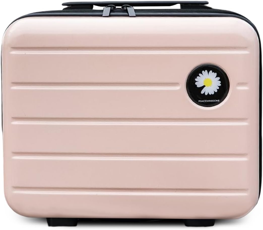 Vanity case grande capacité : trousse à maquillage rigide pour femme, idéale pour voyager avec élégance et praticité