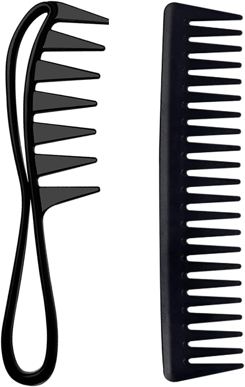 Peigne à dents larges pour cheveux bouclés : un ensemble professionnel anti-statique et résistant à la chaleur