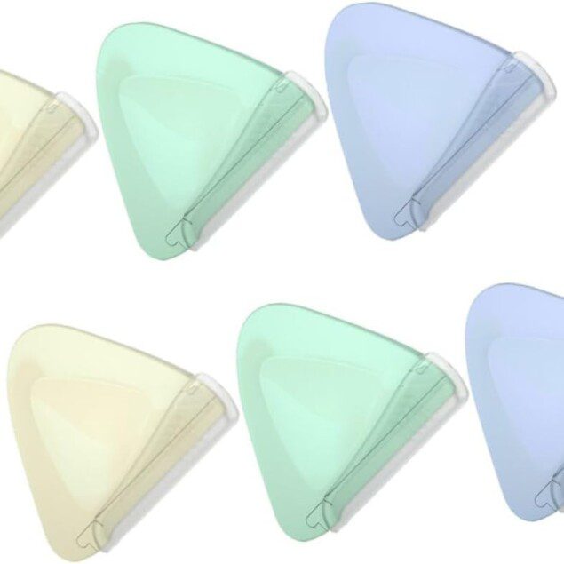Coffret de tondeuses à sourcils : 6 pièces en plastique et acier inoxydable pour un maquillage parfait   Outils portables blancs et verts pour des sourcils impeccables, idéaux pour les passionnées de beauté  