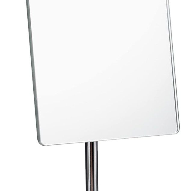 Miroir cosmétique argenté 21 x 22 x 9 cm : l'accessoire indispensable pour un maquillage parfait