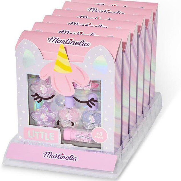 Kit de maquillage enfant licorne : un coffret féerique pour les petites filles avec rouge à lèvres, gloss et vernis à ongles sans produits nocifs