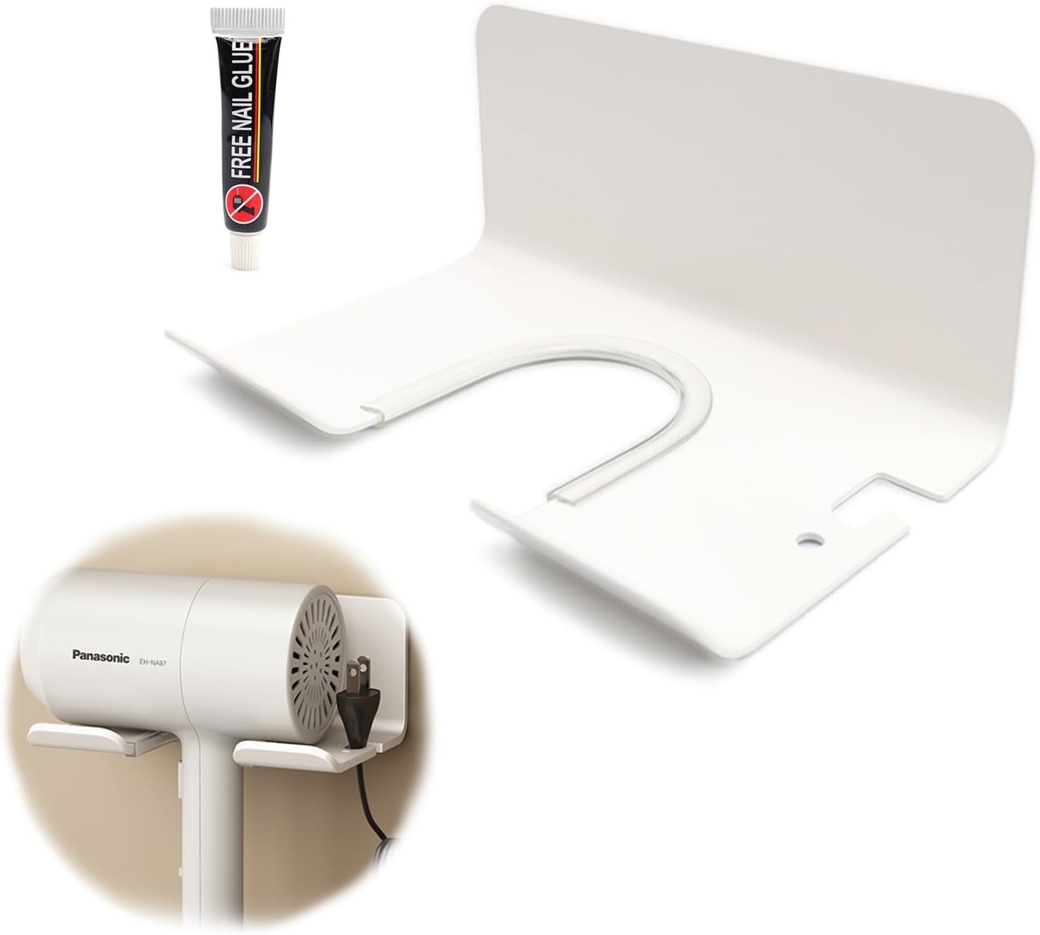 Support sèche-cheveux sans perçage : l'allié idéal pour un rangement pratique et élégant à la maison