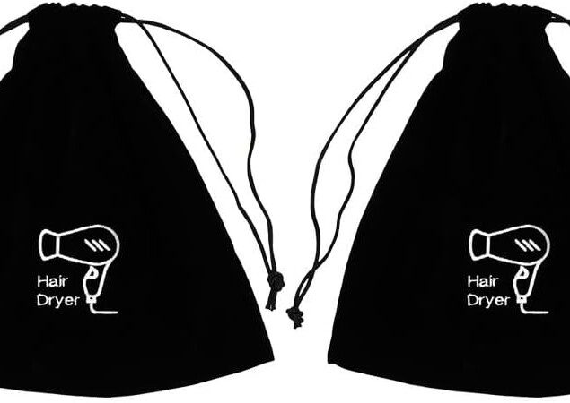 Sac de voyage en velours pour sèche-cheveux : protection et rangement élégant pour vos déplacements
