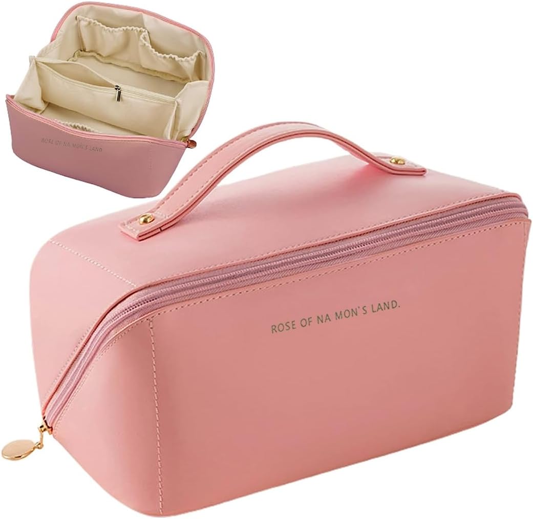 Trousse de maquillage rose : l’accessoire étanche idéal pour les femmes en voyage ou au quotidien