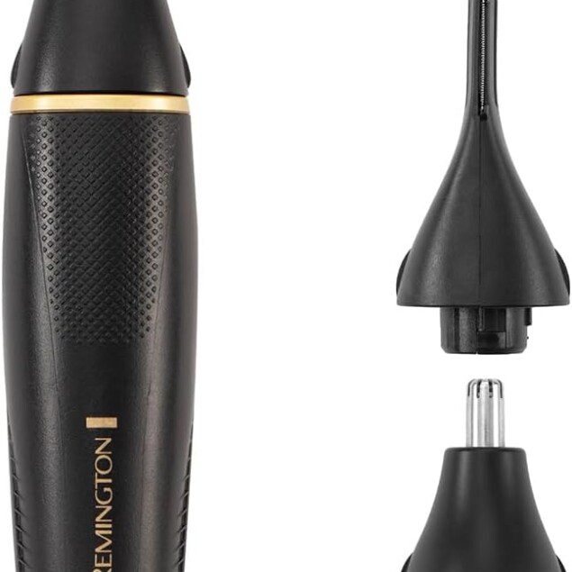 Tondeuse nez multifonction : kit complet visage pour hommes exigeants  Découvrez la tondeuse nez Remington T-Series, conçue pour les hommes soucieux de leur apparence. Avec ses lames en titane auto-affûtées et ses trois têtes interchangeables, cette tondeuse est idéale pour entretenir la barbe, le nez, les oreilles et les sourcils. Profitez d’un design premium et de sabots ajustables pour un rasage précis et confortable. Offrez-vous un look impeccable en toutes circonstances !