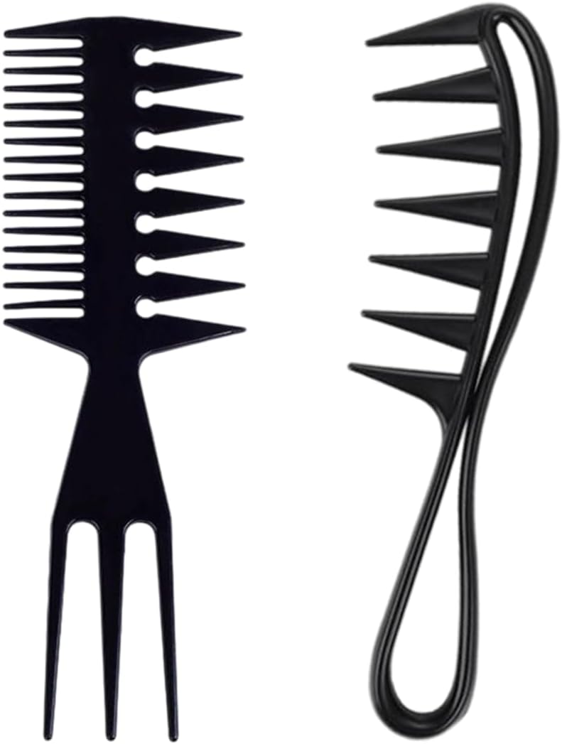 Peigne antistatique double face : l'outil idéal pour sublimer vos cheveux bouclés, mouillés ou longs