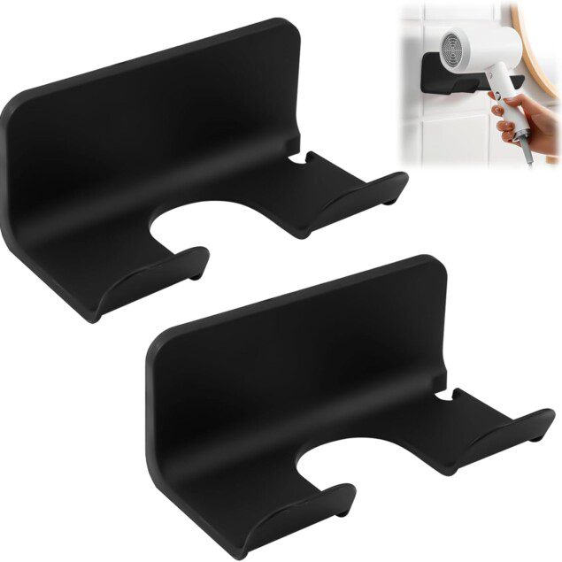Support pour sèche-cheveux sans perçage : la solution élégante pour chambre à coucher et salle de bains