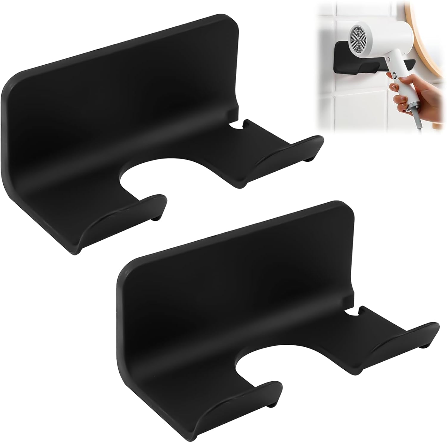 Support pour sèche-cheveux sans perçage : la solution élégante pour chambre à coucher et salle de bains