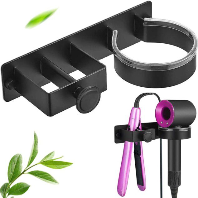 Support mural pour sèche-cheveux : un rangement élégant et pratique pour hôtels et salles de bains