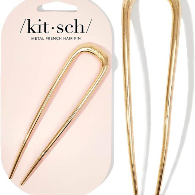 Épingle à cheveux française en métal : accessoire élégant pour femmes, parfait pour chignons et torsions