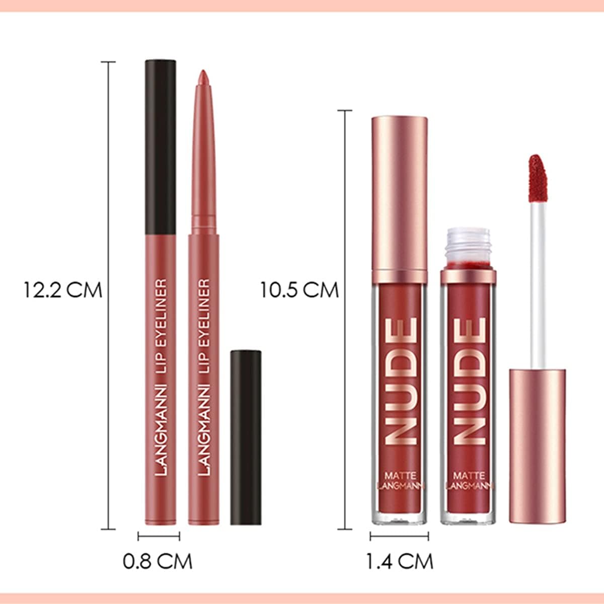 Rouges à lèvres mats veloutés : ensemble de maquillage 12 pièces pour sublimer votre sourire et garantir une tenue longue durée – Image 8