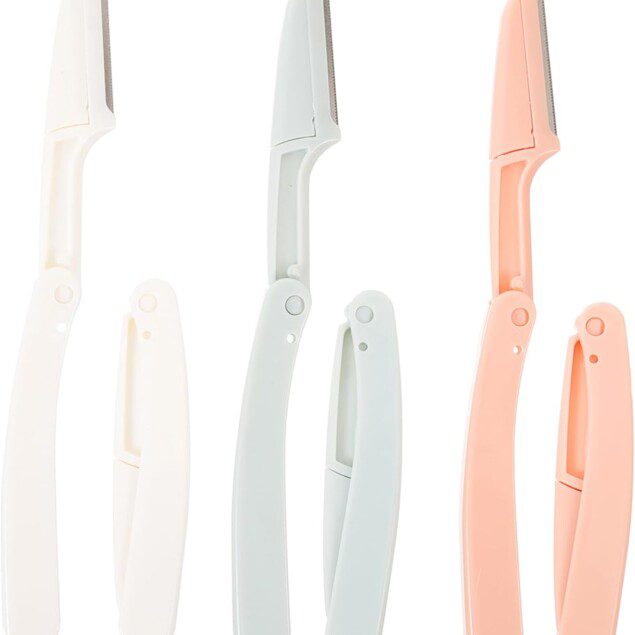 Kit rasoir sourcils portable : 6 pièces pour une épilation précise et élégante du visage et du bikini
