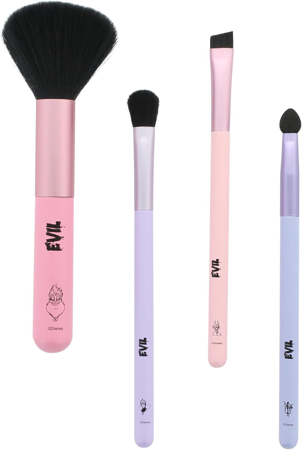 Pinceaux de maquillage Disney Villains : le kit parfait pour les fans des méchants Offrez-vous une expérience de maquillage unique avec Ursula, Maléfique et Cruella d'Enfer – Image 2