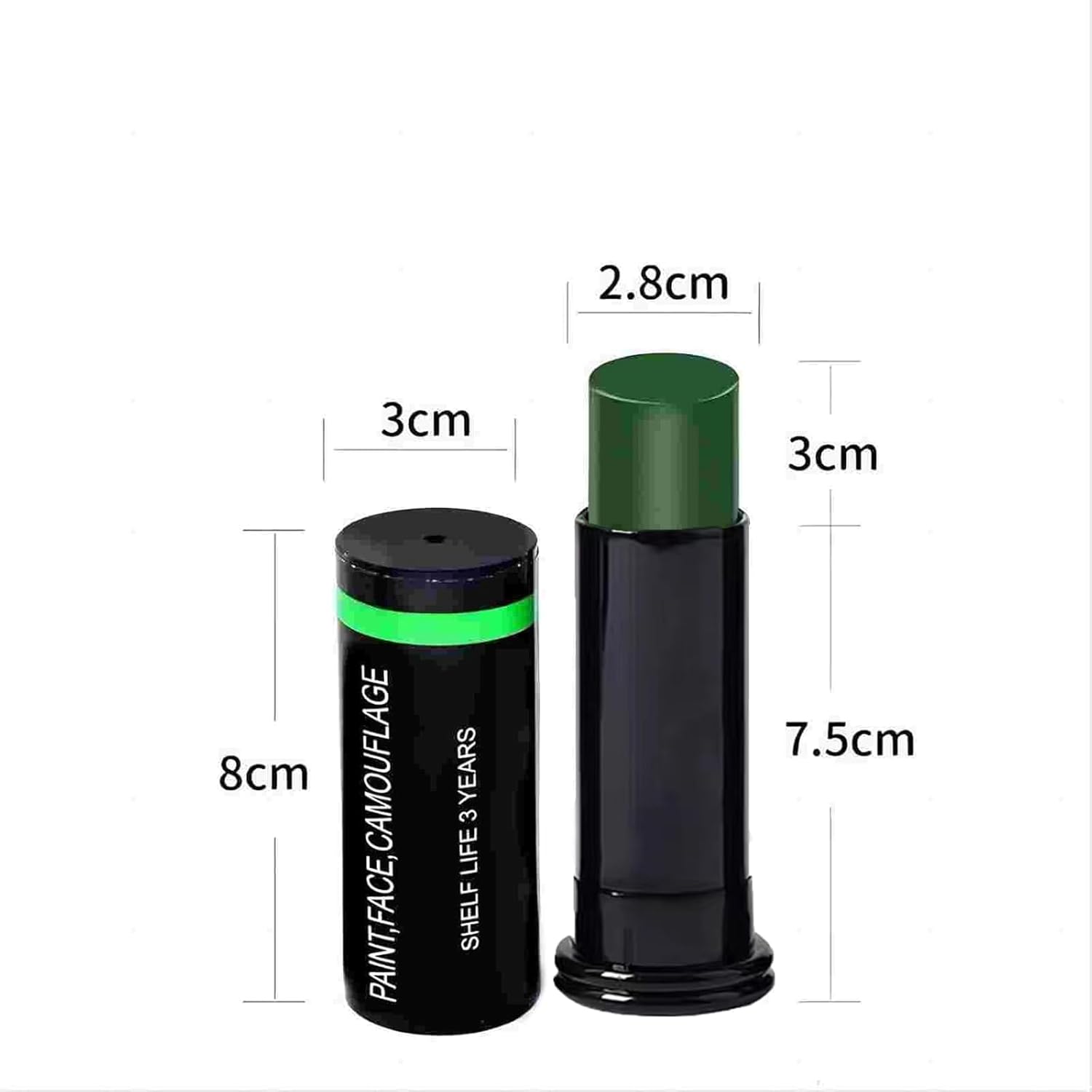 Kit de peinture visage : 3 pièces de camouflage pour les artistes et amateurs de maquillage créatif – Image 3