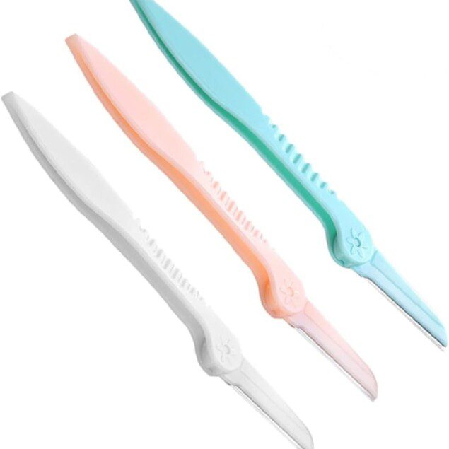 Rasoir à sourcils en acier inoxydable : kit compact pour un maquillage parfait des sourcils