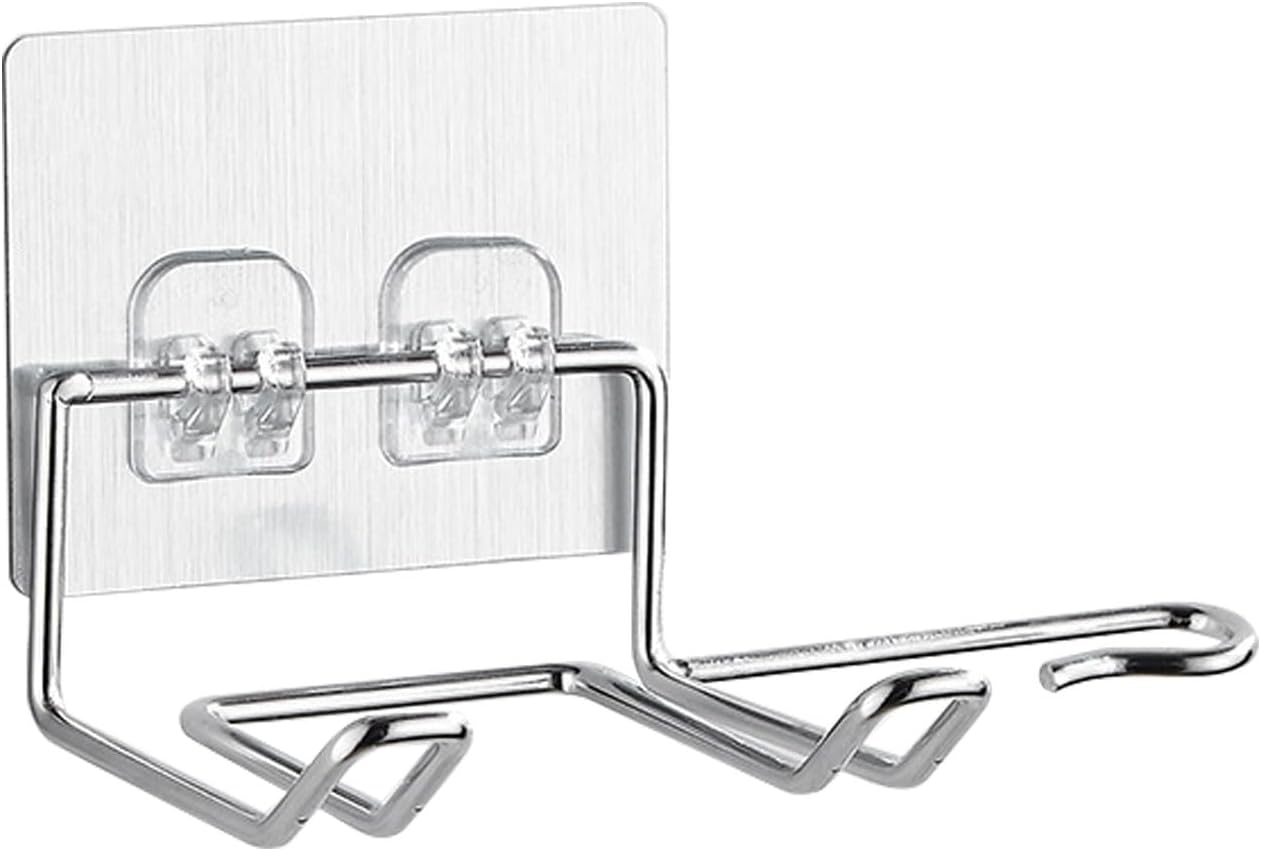 Support mural pour sèche-cheveux en acier inoxydable : pratique et élégant pour chambre à coucher et salle de bain