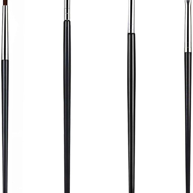 Lot de 4 pinceaux de maquillage pour fard à paupières : l'outil essentiel pour un maquillage des yeux parfait