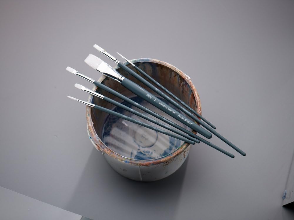 Pinceaux acryliques synthétiques blancs pour artistes : la précision et la qualité au service de votre créativité – Image 3