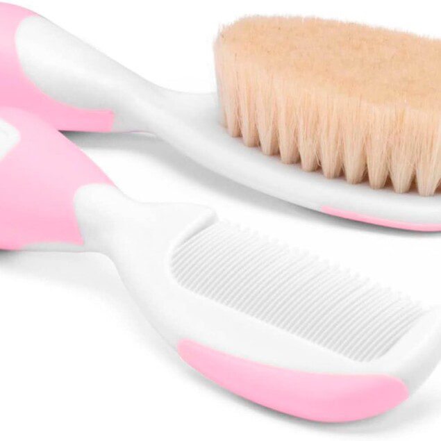 Ensemble brosse à cheveux et peigne pour bébé : douceur et confort pour le soin des cheveux des nouveau-nés