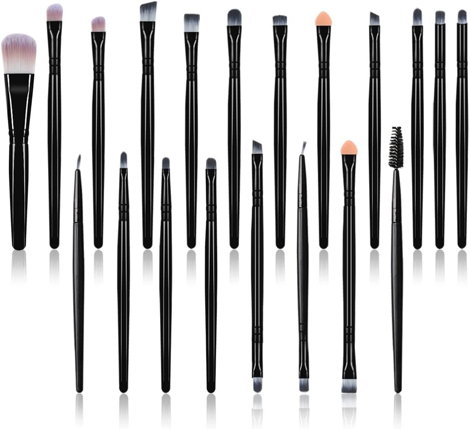 Pinceaux maquillage : ensemble de 20 pièces pour un teint parfait et des yeux sublimés Idéal pour les passionnées de beauté, ce set offre douceur et précision avec des poils synthétiques sans cruauté – Image 8