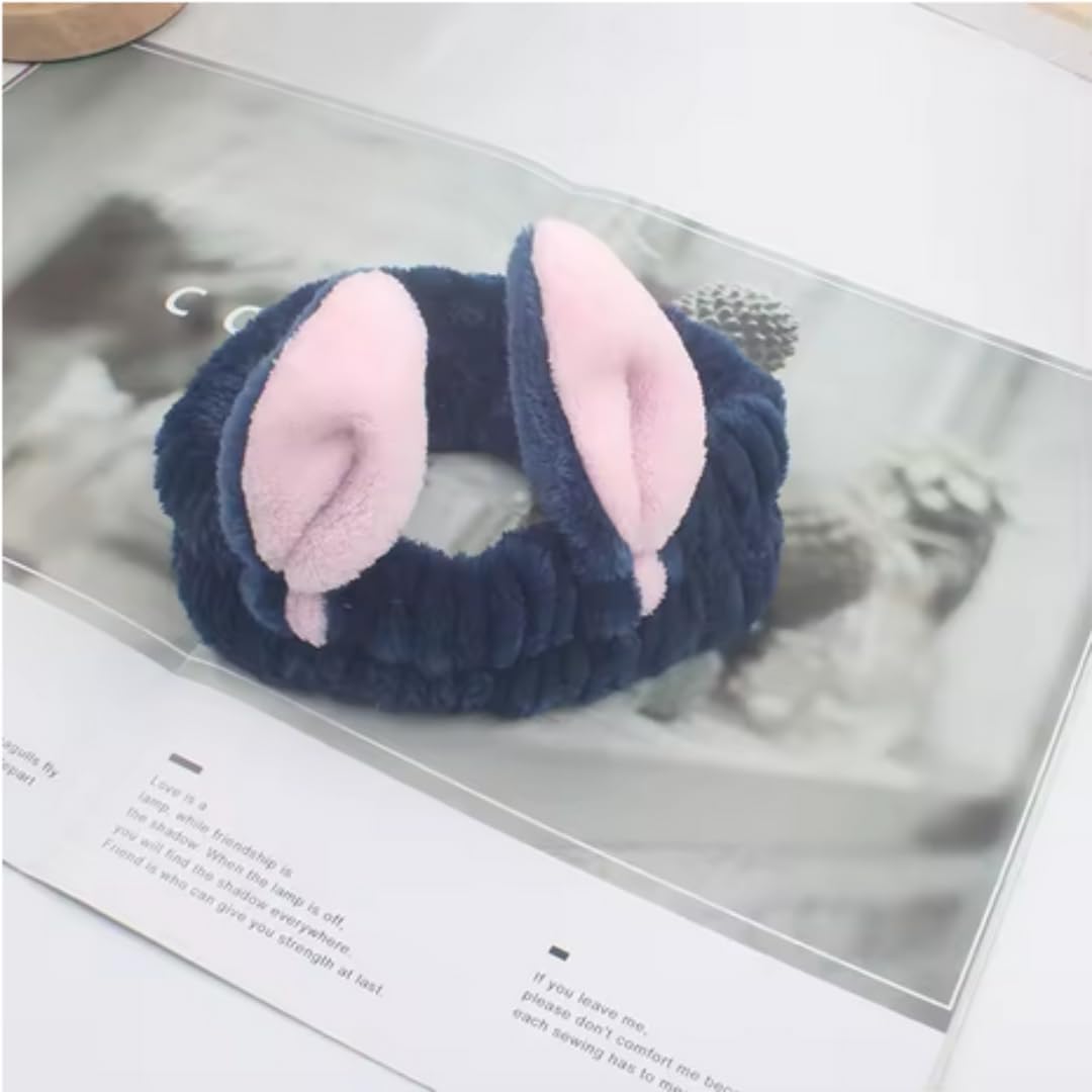 Bandeau de maquillage confort pour femme : design oreilles de lapin et maintien optimal lors de vos soins – Image 7