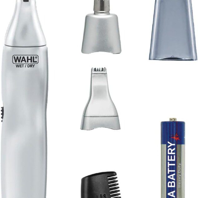 Wahl : tondeuse nez-oreilles 3 en 1 pour hommes, pour une hygiène parfaite et un rasage précis