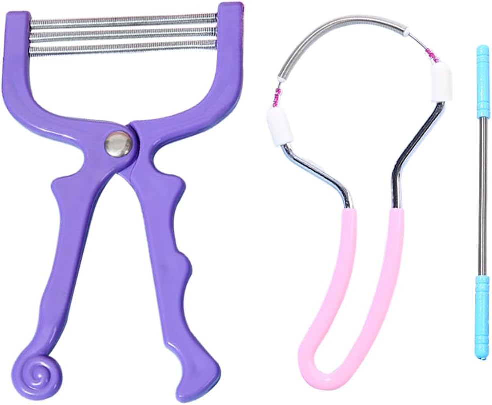 Épilateur professionnel en acier inoxydable : 4 pièces pour femmes, idéal pour le visage
