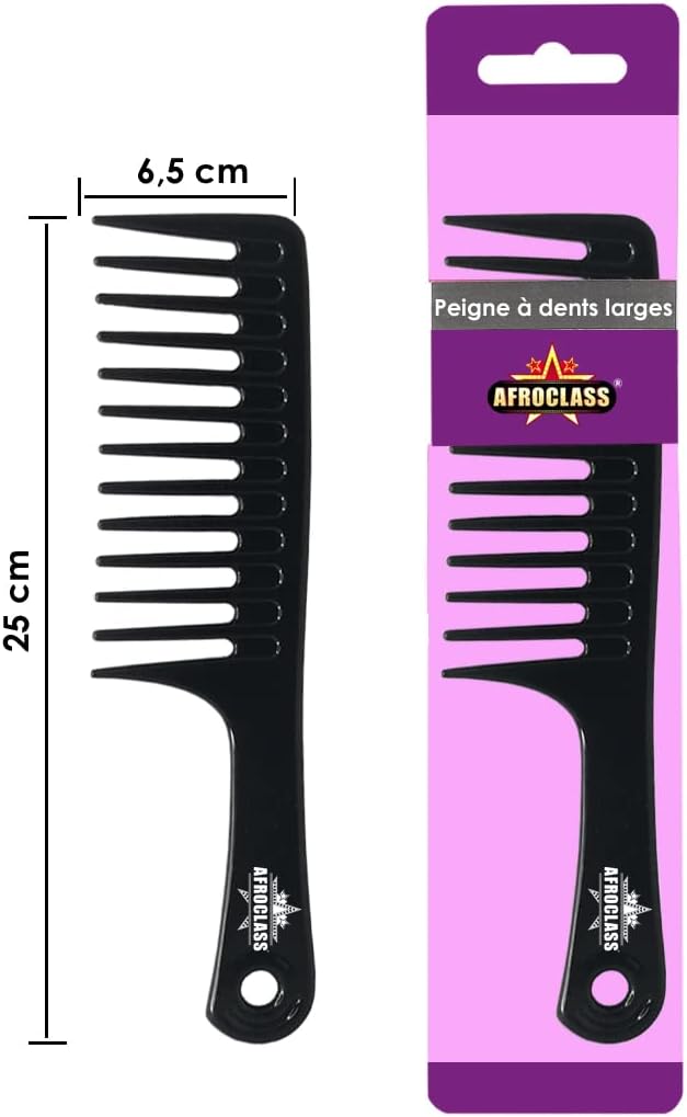 Peigne démêlant à dents larges : l'outil idéal pour sublimer votre coiffure afro