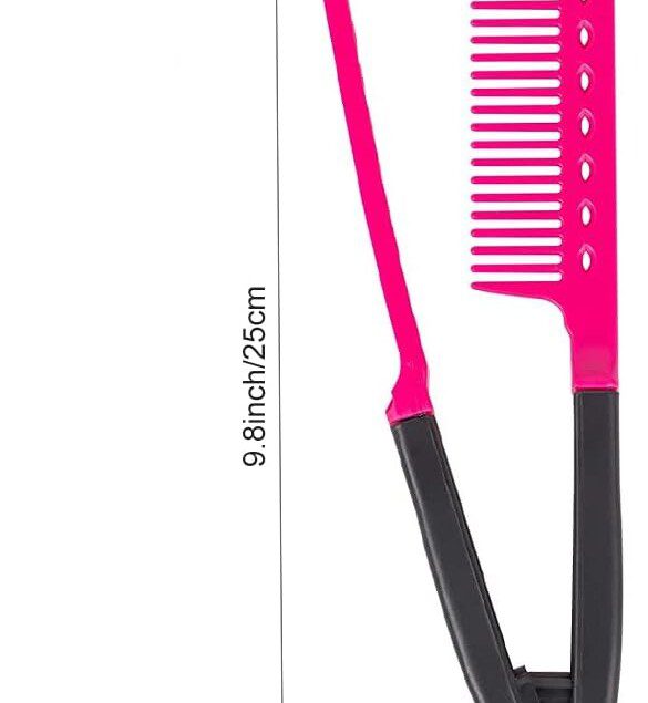 Peigne à lisser en forme de V : l'outil idéal pour des cheveux lisses et soyeux à la maison ou en salon de coiffure