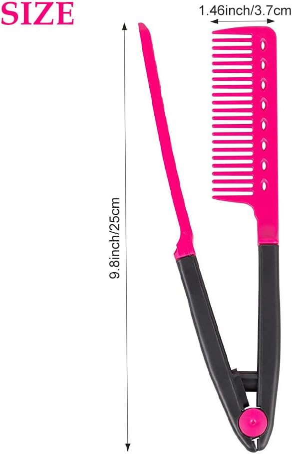 Peigne à lisser en forme de V : l'outil idéal pour des cheveux lisses et soyeux à la maison ou en salon de coiffure