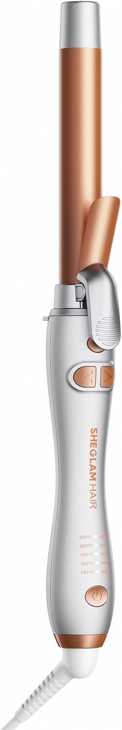Fer à boucler rotatif automatique 25mm pour cheveux longs : créez des vagues beach effortless jusqu'à 220°C