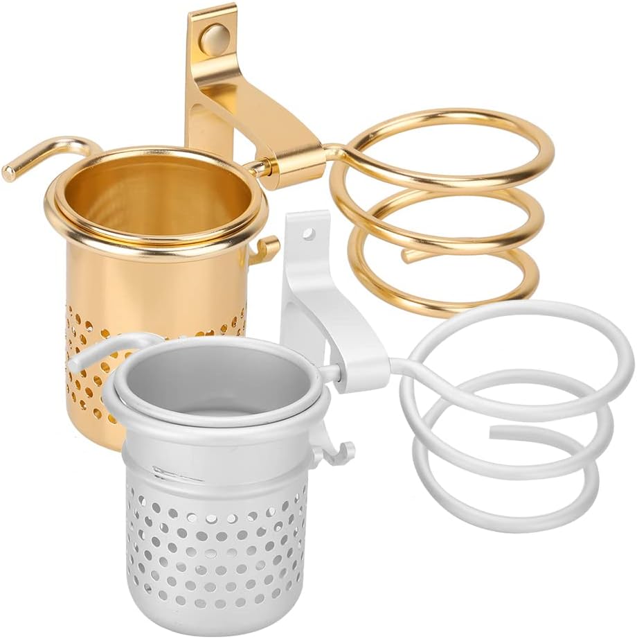 Support de sèche-cheveux en aluminium : pratique et élégant pour un rangement optimisé dans votre salle de bains – Image 9